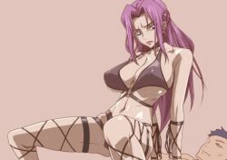 1boy 1girls big_breasts blue_eyes code_geass cornelia_li_britannia female_on_top kyabakurabakufu large_breasts lingerie purple_eyes purple_hair sketch