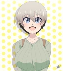 big_breasts blue_eyes dalley_le_alpha female uzaki-chan_wa_asobitai! uzaki_hana