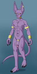 5_toes absurd_res accessory barefoot beerus cock_ring digit_ring domestic_cat dragon_ball dragon_ball_super egyptian feet felid feline felis flaccid foot_ninja15 genitals hi_res humanoid jewelry male male_only mammal muscular nipples nude penis penis_accessory penis_jewelry ring solo toe_ring toes