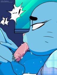 anthro fellatio furry gumball_watterson incest milf nicole_watterson oral sucking_penis tagme the_amazing_world_of_gumball yellow_elephant