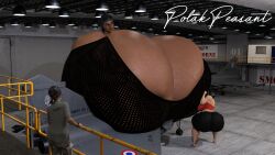 3d breasts_bigger_than_body breasts_bigger_than_head cleavage colossal_breasts female giant_breasts giantess huge_ass hyper hyper_breasts inflation kali_(rainbow_six) massive_breasts polakpeasant rainbow_six rainbow_six_siege size_difference