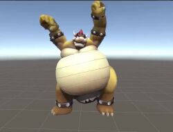 3d animated anthro big_ass bowser bowser_fart_gif bubble_butt dancing huge_ass male male_only mario_(series) meme music nintendo no_sex overweight shitpost simple_background solo_male sound tagme thick_thighs unity video what wide_hips