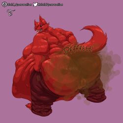 anthro anus anus_peek ass backsack balls belly big_belly big_butt bodily_fluids bottomwear bottomwear_pull canid canine canis clothing clothing_pull cold_quarantine demon digital_media_(artwork) fart fart_cloud farting_at_viewer fat fat_ass fat_rolls fur genitals hair huge_belly huge_butt jackal looking_at_viewer male mammal moobs morbidly_obese morbidly_obese_male musk musk_clouds musky_balls musky_butt nude obese obese_male open_mouth overweight overweight_male pants pants_pull signature slob smile solo sweat sweaty_butt tail text the_frosty_chemist thick_thighs tongue vore zici_(johnnyfiveaces)