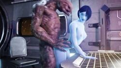 1boy 1girls 3d against_desk against_table alien alien_boy ambiguous_penetration animated ass ass_grab bent_over blue-skinned_female blue_skin bob_cut bouncing_breasts breasts doggy_style evilaudio female from_behind halo_(series) halo_infinite interspecies jiggling_ass male medium_breasts moaning mp4 open_mouth realistic_breast_size sangheili short_hair sound space spacecraft spanking standing standing_doggy_style standing_sex starship straight tagme the_weapon_(halo_infinite) tyviania video