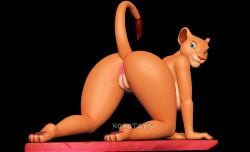 1girl 1girls 2024 2024s 3d_(artwork) all_fours anthro anthrofied anus ass blue_eyes breasts butt digital_media_(artwork) disney felid feline felis female furry furry_female furry_only genitals hi_res lion lion_ears lion_girl lion_tail lioness looking_back mammal nails nala nala_(the_lion_king) nonotoys pantherine pawpads pink_anus pink_pussy pinup pose pussy raised_tail rock smile solo tail the_lion_king