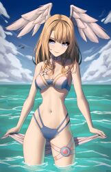 bikini breasts eunie_(xenoblade) female female_only nintendo solo swimsuit tagme wings wings_on_head x_xith_x xenoblade_(series) xenoblade_chronicles_3