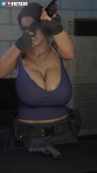 3d 3d_animation 9:16 alternate_breast_size animated areola_slip big_boobs big_breasts big_tits boobs breasts breasts_jiggling_from_recoil_of_firearm brown_hair busty capcom cleavage clothed clothing female firearm focus gigantic_breasts green_eyes gun handgun huge_boobs huge_breasts human jiggle jiggling_breasts jill_valentine jill_valentine_(sasha_zotova) large_breasts pale-skinned_female pale_skin recoil recoil_boobs resident_evil resident_evil_3 sfw shooting_gun shooting_range short_hair shorter_than_30_seconds shotgun sound sound_effects tagme tank_top thick tits vertical_video video voluptuous voluptuous_female vreya3d