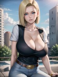 android 18 from dragon ball by xepon real