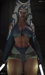 1girls 3d abs ahsoka_tano alternate_breast_size alternate_costume alternate_hairstyle armwear ass athletic athletic_female big_ass big_breasts big_butt bra breasts brown_hair butt_focus cga3d cleavage clothed clothed_female clothing curvaceous curvy curvy_female curvy_figure erotichris female female_focus female_only fingernails fit fit_female front_view holding_object holding_sword holding_weapon large_breasts large_butt legs lekku lightsaber looking_at_viewer muscular muscular_female orange_skin panties plump_ass round_ass round_butt skimpy solo solo_female solo_focus standing star_wars star_wars_rebels sword thick thick_thighs thighs togruta underwear voluptuous voluptuous_female weapon white_lightsaber wide_hips