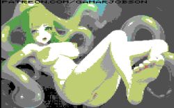 8_bit 8bit ai_generated barefoot big_breasts commodore_64 feet foot_fetish gamarjobson monster monster_girl naked_female pixel_(artwork) pixel_art slime slime_girl tagme toes