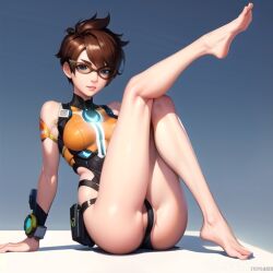 ai_generated feet feet_up legs noobanimator overwatch tracer