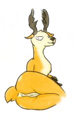 anus deer disney female genitals kiff_(series) mammal miss_deer_teacher pussy solo srjakbee yellow_body