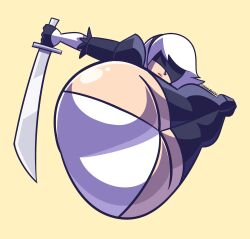 big_butt blindfold fat_ass mythabyss nier:_automata yorha_2b