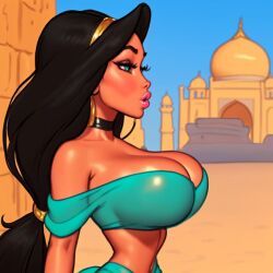 1001_nights 1girls ai_generated aladdin athletic athletic_female big_breasts black_hair bottom_heavy breasts brown_body brown_eyes brown_hair brown_skin bust busty chest cleavage comic curvaceous curvy curvy_figure dark-skinned_female dark_hair dark_skin difdif12 digital_media_(artwork) disney disney_princess eyebrows eyelashes female female_focus female_only fit fit_female hips hourglass_figure huge_ass huge_breasts human large_ass large_breasts legs light-skinned_female light_skin long_hair mature mature_female olive_skin princess princess_jasmine royalty slim slim_thick slim_waist stable_diffusion tan_skin thick top_heavy top_heavy_breasts upper_body voluptuous voluptuous_female waist wide_hips