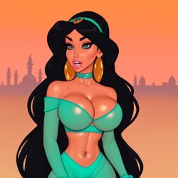 1001_nights 1girls ai_generated aladdin ass athletic athletic_female bare_midriff big_ass big_breasts black_hair bottom_heavy breasts brown_body brown_eyes brown_hair brown_skin bust busty chest cleavage comic curvaceous curvy curvy_figure dark-skinned_female dark_hair dark_skin difdif12 digital_media_(artwork) disney disney_princess eyebrows eyelashes female female_focus female_only fit fit_female hips hourglass_figure huge_ass huge_breasts human large_ass large_breasts legs light-skinned_female light_skin long_hair mature mature_female olive_skin princess princess_jasmine royalty slim slim_thick slim_waist stable_diffusion tan_skin thick thick_ass thick_hips thick_legs thick_thighs thighs top_heavy top_heavy_breasts upper_body voluptuous voluptuous_female waist wide_hips