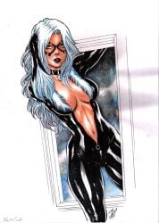 1girls black_cat_(marvel) curvaceous curvy_body curvy_female ed_benes_studio felicia_hardy female_focus female_only hi_res huge_breasts joe_lima latex_black latex_suit marvel marvel_comics skin_tight spider-man_(series) victim_official voluptuous voluptuous_female