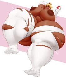 big_breasts dark-skinned_female dark_skin edit edited editor_shiftyshades expansion fat gigantic_ass gigantic_breasts gigantic_butt gigantic_thighs mario_(series) princess_peach thick_thighs third-party_edit