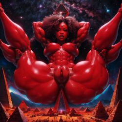 1female 1girls ai_generated anal anal_masturbation anal_sex ass big_ass big_breasts breasts deity female female_only giantess goddess large_breasts masturbation muscular muscular_female pyramid red_body red_skin rihanna solo solo_female surreal thick thick_ass thick_thighs thighs vagina voluptuous voluptuous_female wide_hips