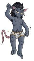 anthro argit armpit_hair azzybunn ben_10 body_hair bulge cartoon_network clothing low_res male male_only mammal murid murine pubes rat rodent solo underwear