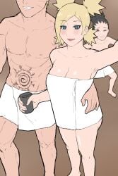 1girls 2boys almost_naked ass bare_arms bare_legs bare_shoulders barefoot barely_clothed big_breasts black_hair blonde_hair blush body_markings boruto:_naruto_next_generations busty butt caught caught_in_the_act cheating cheating_wife cleavage cucked_by_friend cuckold cuckold_pov drink facial_markings feet female glass glass_of_water green_eyes hand_around_waist hi_res high_resolution highres holding_object huge_breasts large_breasts light-skinned_female light-skinned_male light_skin long_hair looking_at_viewer male mature mature_female milf mother mother_and_son motherly_cuckold naked_towel nara_shikadai naruto naruto_(series) naruto_uzumaki netorare no_bra ntr pale-skinned_female pale-skinned_male pale_skin pigtails ponytail selfie sharing_mother short_hair shounen_jump smile smiling smiling_at_viewer son spiky_hair standing temari tied_hair topless topless_female torikku95 towel towel_around_waist towel_only uzumaki_naruto voluptuous waist_grab water whisker_markings whiskers wide_hips yellow_hair