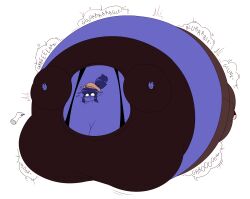 beeblimp big_breasts blueberry_inflation breasts female inflation spherical_inflation sunken_head sunken_limbs