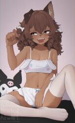 brown_hair brown_skin dog_girl puppy_(puppyypawss) puppyypawss_(artist) yoako