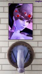 3d flaccid flaccid_penis futa_only futanari glory_hole hung_futanari jinxed_xp overwatch penis portrait taker_pov widowmaker