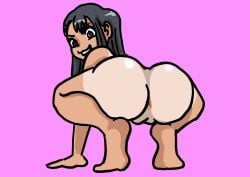 1girls ass ass_focus ass_shake asshole big_ass black_hair brown_eyes female female_focus female_only fully_nude fuwawa hayase_nagatoro long_hair looking_at_viewer looking_back please_don't_bully_me _nagatoro solo tan tan_body tan_skin tanline tanned tease teasing teasing_viewer twerk twerking