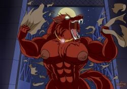 2023 anthro anthro_only big_abs big_breasts big_muscles fox_xanatos gargoyles huge_abs huge_breasts muscular muscular_abs muscular_anthro muscular_arms muscular_female rampageguy tagme werewolf werewolf_girl