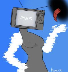 >w< big_breasts condom condom_belt female female_only female_solo kamochi object_head owo screen screen_face screen_head skibidi_toilet solo solo_female television television_screen tv tv_face tv_head tv_screen tv_woman tv_woman_(skibidi_toilet) tvwoman tvwoman_(skibidi_toilet) woman women