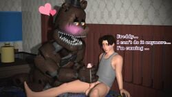 3d andromorph andromorph/male bear cuntboy dick five_nights_at_freddy's five_nights_at_freddy's_4 gay handjob intersex male michael_afton nightmare_freddy source_filmmaker text yuuki_momofox