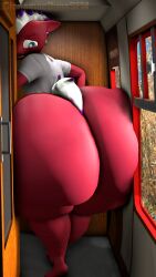 3d big_ass bubble_butt cinnamon_buns_(character) cinnamonbunssfm huge_ass stuck thick_thighs wide_hips