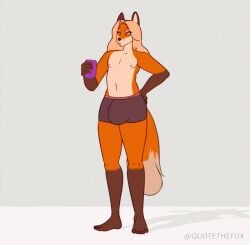 1boy animated anthro ass_expansion balls_expansion big_balls big_penis bottom_heavy bulge drink drinking expansion femboy fox fox_ears fox_tail furry huge_balls huge_cock hung_trap hyper hyper_balls hyper_cock_femboy hyper_genitalia hyper_penis hyper_testicles long_hair male male_only marilyn_(quotefox) massive_balls massive_penis orange_fur original original_character penis penis_expansion penis_growth quotefox ripping_clothing soft_thighs solo surprised tagme thick_thighs thigh_expansion underwear wardrobe_malfunction wide_hips