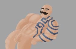 1boy abs artist_initials artist_request bald balls ballsack bara beefy blue_eyes braum completely_nude_male facial_hair foreskin huge_arms huge_balls human intact laying_on_back league_of_legends league_of_legends:_wild_rift looking_at_viewer male male_nipples male_only muscles muscular_arms muscular_male mustache nude_male partially_retracted_foreskin pecs penis scrotum semi-erect shaved_crotch smooth_skinned_male solo tattoo tattoo_on_arm tattoo_on_chest tattooed_arm testicles thick_penis thick_thighs uncut veiny_penis