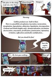 6girls anios big_breasts blizzard_entertainment christmas comic comic_page draenei goblin goblin_(warcraft) goblin_female kichi_(warcraft) koudfoudre neira_(franarok) nepetune original_character skle trixie_hardfuse warcraft winter_veil world_of_warcraft