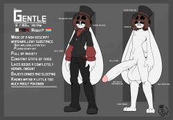 2023 anthro balls barefoot big_balls big_penis bottomwear brown_hair character_sheet clothing digital_media_(artwork) feet footwear fur genitals gentlebun hair hat hat_only headgear headgear_only headwear headwear_only hi_res huge_balls huge_cock huge_ears hyper hyper_genitalia hyper_penis lagomorph leporid lgbt_pride male male_only mammal mostly_nude mouthless pansexual_pride_colors pants penis pride_colors rabbit reference_image shoes signature solo sweater thegentlebro top_hat topwear turtleneck white_body white_fur