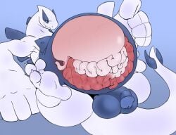 avian belly bird digestion generation_2_pokemon genitals guts internal intestines legendary_pokemon lugia male nintendo organs overweight penis pokemon pokemon_(species) slightly_chubby slippdipp stomach vore