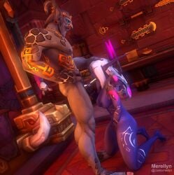 1boy 1girls 3d blizzard_entertainment blowjob fellatio fingering_self handjob kneeling masturbating_during_fellatio masturbation merellyn nightborne original_character purple_skin troll troll_(warcraft) valryna_trisbanise warcraft white_hair world_of_warcraft zandalari_troll