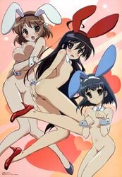 animal_ear bunny_girl innie_pussy kemonomimi konoe_fumina nipples nude photoshop shakugan_no_shana shana usamimi vagina yoshida_kazumi