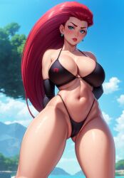 ai_generated big_breasts breasts jessie_(pokemon) ninart_ai pokemon red_hair tagme team_rocket thick_thighs