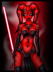 alien alien_girl darth_talon darthguyford female grin lipstick looking_at_viewer red_skin smile star_wars star_wars:_legacy tagme tattoo twi'lek