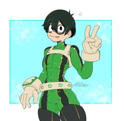 1boy asui_tsuyu asui_tsuyu_(hero_outfit) boku_no_hero_academia flauschdraws froppy genderswap hero_outfit_(mha) male male_only my_hero_academia rule_63 tsuyu_asui