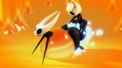 1boy 1boy1girl 1girls 3d ambiguous_penetration animated ass bigger_female cum cum_inside cumming female hollow_knight honey hornet_(hollow_knight) huge_ass huge_balls incest male protagonist_(hollow_knight) size_difference smaller_male sound sound_effects stuck tagme uwotinfokm8 video