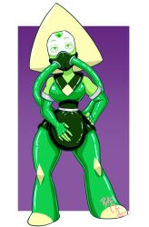 1girls 2022 abdl artist_name artist_signature cartoon_network color commission diaper diapersuit digital_media_(artwork) female femsub gem_(species) green_eyes green_hair green_skin hose hosesuit latex latex_bodysuit latex_boots latex_gloves peridot_(gem) peridot_(steven_universe) pinup rekachi rubbing_crotch simple_background solo solo_female steven_universe thick_diaper visor what