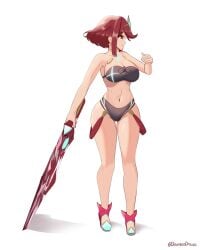 1girls breasts daymandraws female female_only nintendo pyra short_hair solo tagme xenoblade_(series) xenoblade_chronicles_2