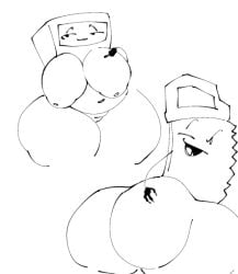 artist_request battle_for_bfdi battle_for_dream_island bfdi big_ass big_breasts cabby_(ii) female inanimate_insanity looking_at_viewer object_show object_shows saw_(bfdi) smug source_request thighs winking_at_viewer