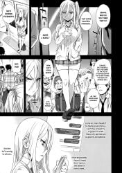 asanagi comic manga monochrome school_uniform schoolgirl