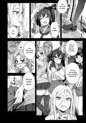 asanagi comic manga monochrome school_uniform schoolgirl