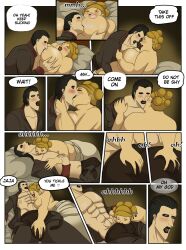 1boy 1boy1girl 1girls big_ass big_breasts big_nipples big_penis black_clover black_lips blonde blonde_female blonde_hair comic comic_page fat_woman golden_eyes gordon_agrippa goth_boy grabbing_breasts grabbing_penis kiss kissing kissing_penis nude nude_female nude_female_clothed_male open_clothes open_eyes open_mouth open_shirt open_smile pants pants_down pants_open parody parody_comic parody_porn penis puli_angel red_eyes sofy_abdom sucking sucking_nipples