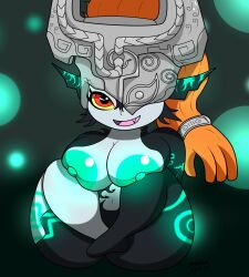 1girls areolae barefoot big_breasts breasts completely_nude completely_nude_female female female_only full_body glowing midna muffinfire naked naked_female nipples nude nude_female open_mouth open_smile smile solo solo_female the_legend_of_zelda twilight_princess